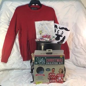 Novelty Ugly Christmas Sweater kit size medium